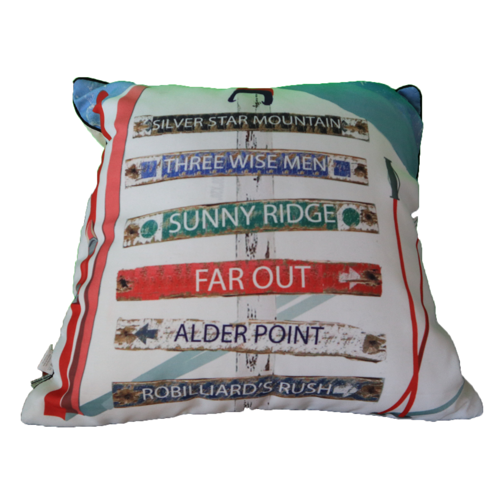 Silver Star Mountain Ski Run Pillow [Sold Out]